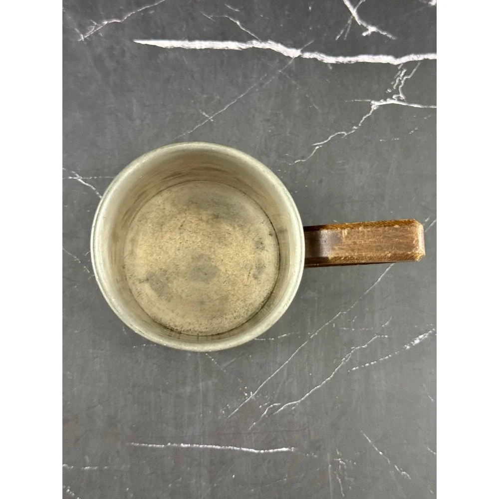 VTG International Pewter Stein Tankard Wooden Handle 5 1/4in